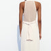 Color-Spring Women Pullover V Neck Sleeveless Belt Split Dress Translucent Stitching Dress-Fancey Boutique