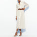 Color-Women Clothing Spring Elegant Lady Elegant With Belt Midi Pleated Maxi Dress-Fancey Boutique