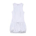 Color-White-Women Clothing French Advanced Balloon Romper Dress-Fancey Boutique