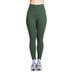 New Solid Color Tight Cycling Pants Women High Waist Stretch Leggings-Olive Green-Fancey Boutique