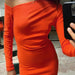 Color-Spring Women Clothing Elegant Light Mature Pleated Asymmetric Slim Dress-Fancey Boutique