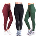 New Solid Color Tight Cycling Pants Women High Waist Stretch Leggings-Fancey Boutique