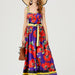 Women Summer Print Halter Dress Swing Maxi Dress-Fancey Boutique