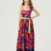 Women Summer Print Halter Dress Swing Maxi Dress-Fancey Boutique