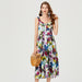 Women Summer Sleeveless Floral A Line Elegant Dress-Purple-Fancey Boutique