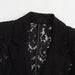 Padded Shoulder Lace Suit Women Coat Lace Midi Skirt Set-Fancey Boutique