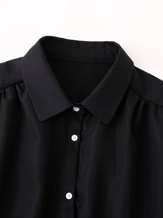 Women Clothing Summer Black Suit-Fancey Boutique