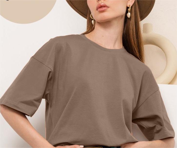 Spring Summer Solid Color T Shirt Women Cotton Short Sleeved Shirt Loose All Match-Khaki-1-Fancey Boutique