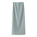 Asymmetric Dress Stretch Hanging Collar Top Stretch Midi Skirt Skirt Set-Skirt-Fancey Boutique