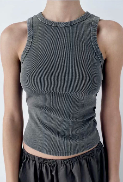 Classic Women Vest Knitted Stretch Small Sling Outerwear Bottoming Top-Tank Top-Fancey Boutique