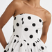 Summer Women Clothing Off Neck Polka Dot Pleated Slim Tube Top Women-Fancey Boutique