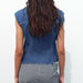 Summer Women Clothing Pleated Decorative Denim Vest Top-Tank Top-Fancey Boutique