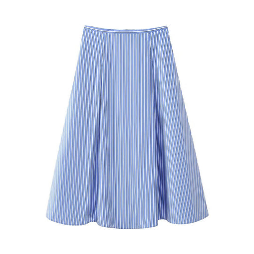 Summer Women High Waist A line Poplin Skirt Suit-Skirt-Fancey Boutique