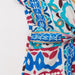 Women Clothing Summer Retro Ethnic V Neck Silk Satin Texture Printed Jumpsuit-Fancey Boutique