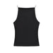 Sexy Slim Fit Cold Shoulder Sleeveless Camisole Summer Sweet Spicy Sexy Outerwear Short Inner Wear Top-Black-Fancey Boutique