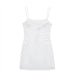 Women Clothing Sexy Suspenders Embroidered Poplin Short Dress-White-Fancey Boutique