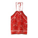 Spring Printed Hanging Collar Backless Sling Top-Red-Fancey Boutique