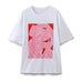 Spring Women Clothing All Match Printing Short Sleeve T Shirt Top-White-Fancey Boutique