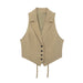 Women Wear Ra Back Opening Design Vest Horn Midi Skirt Sets-Vest-Fancey Boutique