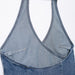 Spring Women Clothing Denim Hanging Collar Double Breasted Top-Fancey Boutique