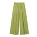 Spring Women Clothing Linen Loose Shirt Casual Trousers-Green Pants-Fancey Boutique