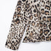 Summer Women Clothing Leopard Print Shirt Straight Leg Pants-Fancey Boutique