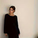 Autumn Winter Elegant Knitting Suit Women Off Shoulder Sweater Top Elastic Waist Fishtail Skirt-Black-Fancey Boutique