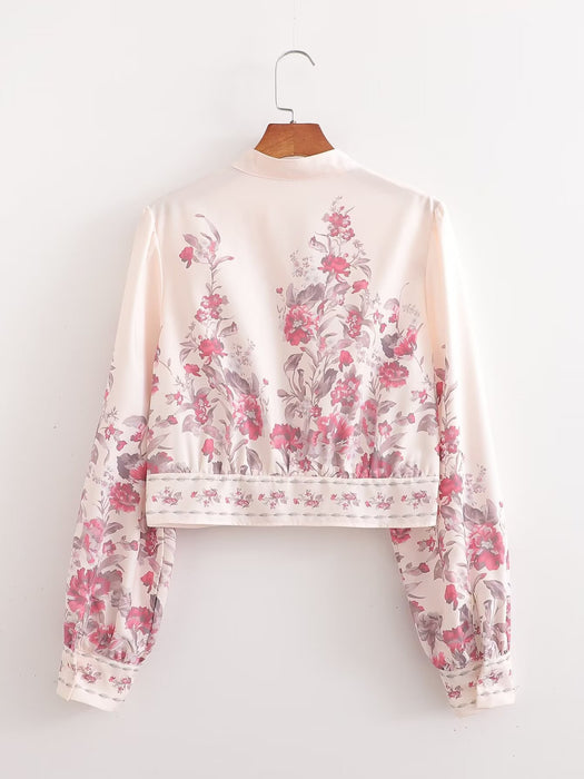 Spring Women Clothing Long Sleeve Printing Loose Shirt-Fancey Boutique