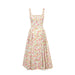 Summer Women Clothing French Vintage Floral Fitted Waist Sling Dress-Fancey Boutique