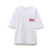 Women T shirt Printed Short Sleeve Top-White Short Sleeve-Fancey Boutique