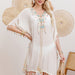 Cotton Long Sleeved Sunscreen Beach Cover Up Sexy Women Beach Dress-Fancey Boutique