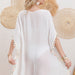 Cotton Long Sleeved Sunscreen Beach Cover Up Sexy Women Beach Dress-Fancey Boutique