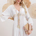 Cotton Long Sleeved Sunscreen Beach Cover Up Sexy Women Beach Dress-Fancey Boutique