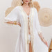 Cotton Long Sleeved Sunscreen Beach Cover Up Sexy Lady Beach Cardigan Dress-Fancey Boutique