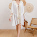 Cotton Long Sleeved Sunscreen Beach Cover Up Sexy Lady Beach Cardigan Dress-Fancey Boutique