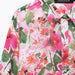 Spring Printed Silk Satin Texture Drape Shirt Women-Fancey Boutique