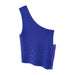 Summer Women Street Ball Decoration Asymmetric Knitted Top-Fancey Boutique