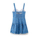 Summer Women Clothes Open Design Hollow Out Cutout Embroidery Puff Short Sling Dress-Fancey Boutique