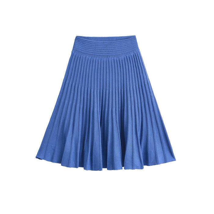 Summer Casual Sweet Knitted Short Sleeved Shirt Short Skirt Sets-Fancey Boutique
