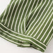 Women Clothing Summer Linen Blended Striped Shirt Wide Leg Pants Suit-Fancey Boutique