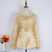 Women Spring Printed Long Sleeve Elegant Belted Short Sets-Yellow-Fancey Boutique