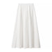 Women Solid Color Square Collar Long Sleeve Shirt High Waist Casual Skirt Set-White Skirt-Fancey Boutique