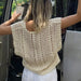 Crocheted Hollow Out Vest Hair Sweater Top-Fancey Boutique