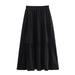 Summer Women Clothing French Gentle Summer Loose Strip Skirt-Black-Fancey Boutique