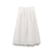 Women Clothing Hollowed out Embroidered High Waist Casual Skirt-White-Fancey Boutique