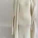 Autumn Winter Knitting Suit Women Elegant Vest Dress Long Cardigan Coat-Ivory-Fancey Boutique