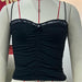 Women Lace Small Sling Short Bra Bandeau Slim Fit Lace Top Solid Color Vest-Fancey Boutique