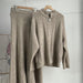 Loose Knitting Suit Women Autumn Winter Zipper Cardigan Sweater Fishtail Skirt-Fancey Boutique