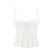 Women White Corset Short Strap Top-Fancey Boutique