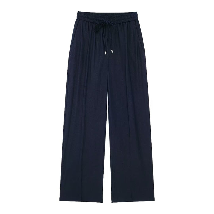 Women All Match Casual Linen Straight Casual Trousers-Fancey Boutique